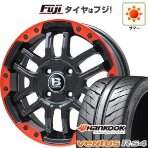 【新品国産4穴100車】 夏タイヤ ホイール4本セット 205/45R16 ハンコック ヴェンタス R-S4 Z232 ビッグウエイ B-LUGNAS FRD  16インチ｜fujicorporation