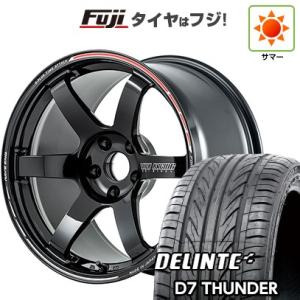 【新品国産5穴114.3車】 夏タイヤ ホイール４本セット 235/40R18 デリンテ D7 サン...