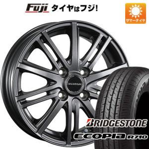 【新品 軽自動車】軽トラ 軽バン 夏タイヤ ホイール4本セット 145/80R12 80/78N ブリヂストン エコピア R710(限定) ブリヂストン バルミナ BR10 12インチ｜fujicorporation