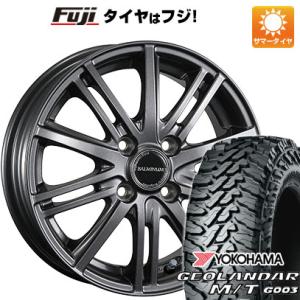 【新品 軽自動車】軽トラ 軽バン 夏タイヤ ホイール4本セット 145/80R12 80/78N ヨコハマ ジオランダー M/T G003 ブリヂストン バルミナ BR10 12インチ｜fujicorporation