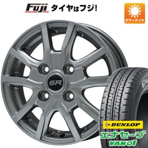 【新品 軽自動車】軽トラ 軽バン 夏タイヤ ホイール4本セット 145R12 6PR ダンロップ エナセーブ VAN01 ブランドル N52 12インチ｜fujicorporation