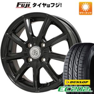 【新品 軽自動車】夏タイヤ ホイール4本セット 155/65R13 ダンロップ EC202L ブランドル E05B 13インチ｜fujicorporation