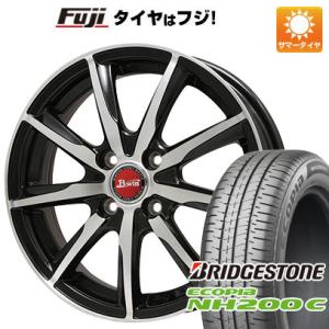 【新品 軽自動車】夏タイヤ ホイール4本セット 145/80R13 ブリヂストン エコピア NH200 C ビッグウエイ B-WIN ヴェノーザ9 13インチ｜fujicorporation