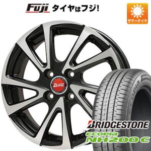 【新品 軽自動車】夏タイヤ ホイール4本セット 145/80R13 ブリヂストン エコピア NH200 C ビッグウエイ B-WIN ヴェノーザ10 13インチ｜fujicorporation