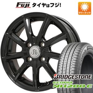 【新品 軽自動車】N-BOX タント ワゴンR 夏タイヤ ホイール4本セット 165/55R15 ブリヂストン エコピア NH200 C ブランドル E05B 15インチ｜fujicorporation