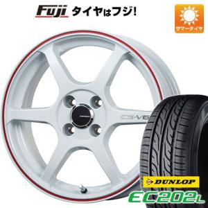 【新品 軽自動車】N-BOX タント ワゴンR 夏タイヤ ホイール4本セット 165/55R15 ダンロップ EC202L レアマイスター CS-V6 15インチ｜fujicorporation