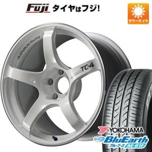 【新品国産5穴114.3車】 夏タイヤ ホイール4本セット 215/60R16 ヨコハマ ブルーアース AE-01F ヨコハマ アドバンレーシング TC4 16インチ｜fujicorporation