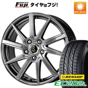 【新品国産5穴114.3車】 夏タイヤ ホイール4本セット 215/60R16 ダンロップ EC202L タカイチ セプティモGO1プラス 16インチ｜fujicorporation