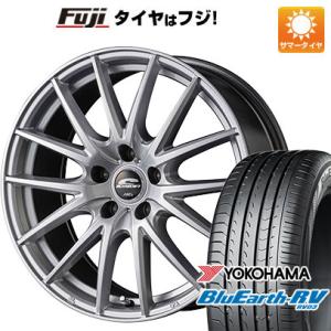 【パンク保証付】【新品国産5穴114.3車】 夏タイヤ ホイール4本セット 215/60R16 ヨコハマ ブルーアース RV-03 MID シュナイダー SQ27 16インチ｜fujicorporation