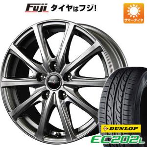 【新品国産5穴114.3車】 夏タイヤ ホイール4本セット 215/60R16 ダンロップ EC202L MID ユーロスピード V25 16インチ｜fujicorporation