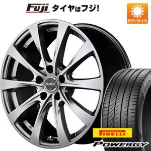 【新品国産5穴114.3車】 夏タイヤ ホイール4本セット 215/60R16 ピレリ パワジー MID ユーロスピード F10 16インチ｜fujicorporation