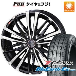 【新品国産5穴114.3車】 夏タイヤ ホイール4本セット 215/60R16 ヨコハマ ブルーアース ES32 共豊 スマック クレスト 16インチ｜fujicorporation