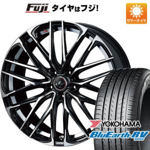 【パンク保証付】【新品国産5穴114.3車】 夏タイヤ ホイール4本セット 215/60R16 ヨコハマ ブルーアース RV-03 ウェッズ レオニス SK 16インチ｜fujicorporation