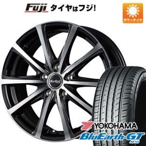 【新品国産5穴114.3車】 夏タイヤ ホイール4本セット 215/60R16 ヨコハマ ブルーアース GT AE51 MID ユーロスピード V25 16インチ｜fujicorporation