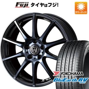 【パンク保証付】【新品国産5穴114.3車】 夏タイヤ ホイール4本セット 215/60R16 ヨコハマ ブルーアース RV-03 ウェッズ ライツレー KC 16インチ｜fujicorporation