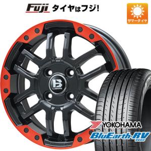 【パンク保証付】【新品国産5穴114.3車】 夏タイヤ ホイール4本セット 215/60R16 ヨコハマ ブルーアース RV-03 ビッグウエイ B-LUGNAS FRD 16インチ｜fujicorporation