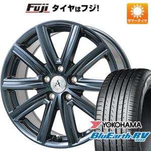 【パンク保証付】【新品国産5穴114.3車】 夏タイヤ ホイール4本セット 215/60R16 ヨコハマ ブルーアース RV-03 テクノピア アフロディーテ MZ 16インチ｜fujicorporation