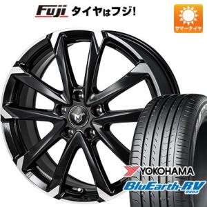 【パンク保証付】【新品国産5穴114.3車】 夏タイヤ ホイール4本セット 215/60R16 ヨコハマ ブルーアース RV-03 モンツァ JPスタイル MJ-V 16インチ｜fujicorporation