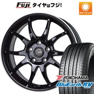 【パンク保証付】【新品国産5穴114.3車】 夏タイヤ ホイール4本セット 215/60R16 ヨコハマ ブルーアース RV-03 ホットスタッフ ジースピード P-06 16インチ｜fujicorporation