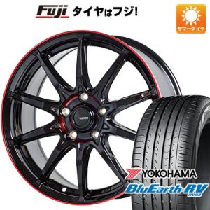 【パンク保証付】【新品国産5穴114.3車】 夏タイヤ ホイール4本セット 215/60R16 ヨコハマ ブルーアース RV-03 ホットスタッフ ジースピード P-05R 16インチ｜fujicorporation