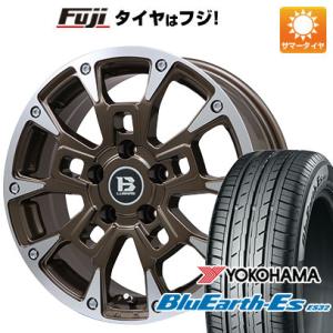 【新品国産5穴114.3車】 夏タイヤ ホイール4本セット 215/60R16 ヨコハマ ブルーアース ES32 ビッグウエイ B-LUGNAS BRD(ブロンズポリッシュ) 16インチ｜fujicorporation