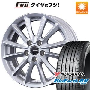 【パンク保証付き】【新品国産5穴114.3車】 夏タイヤ ホイール4本セット 215/60R16 ヨコハマ ブルーアース RV-03 コーセイ クレイシズ VS6 16インチ