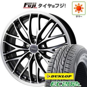 【新品国産5穴114.3車】 夏タイヤ ホイール４本セット 215/60R16 ダンロップ EC202L ホットスタッフ クロノス CH-113 16インチ｜fujicorporation