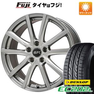 【新品国産5穴114.3車】 夏タイヤ ホイール4本セット 215/60R16 ダンロップ EC202L ブランドル N52 16インチ｜fujicorporation