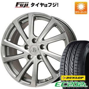 【新品】キックス等 夏タイヤ ホイール4本セット 205/60R16 ダンロップ EC202L ブランドル E04 16インチ｜fujicorporation