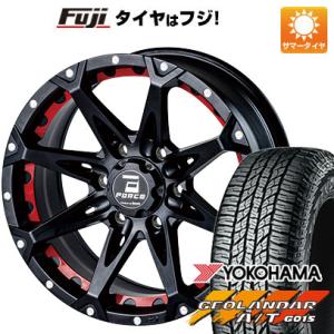 【新品国産6穴139.7車】 夏タイヤ ホイール4本セット 285/60R18 ヨコハマ ジオランダー A/T G015 RBL フォース デナリ 18インチ｜fujicorporation