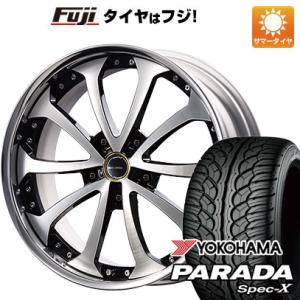 【新品】ランクル200 夏タイヤ ホイール4本セット 285/45R22 ヨコハマ PARADA Spec-X エムズスピード ジュノウ バベル FORGED 22インチ｜fujicorporation