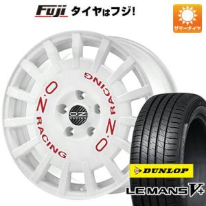 【新品国産4穴100車】 夏タイヤ ホイール4本セット 205/40R17 ダンロップ ルマン V+(ファイブプラス) OZ ラリーレーシング 17インチ｜fujicorporation