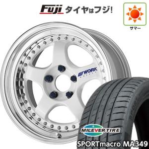 【新品国産4穴100車】 夏タイヤ ホイール４本セット 205/40R17 ミレバー スポーツマクロ MA349（限定） ワーク マイスター S1 3P 17インチ｜fujicorporation