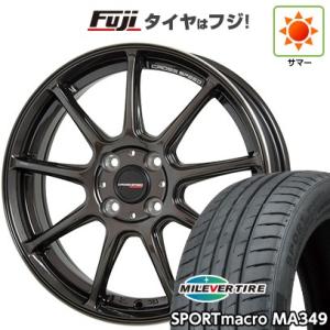 【新品国産4穴100車】 夏タイヤ ホイール４本セット 205/40R17 ミレバー スポーツマクロ MA349（限定） クロススピード HYPER EDITION RS9 17インチ｜fujicorporation