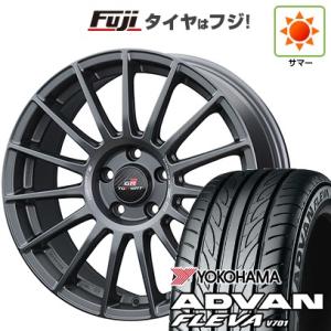 【新品国産4穴100車】 夏タイヤ ホイール４本セット 205/40R17 ヨコハマ アドバン フレバV701 OZ スーパーツーリズモ TGR-WRT 17インチ｜fujicorporation