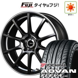 【新品国産4穴100車】 夏タイヤ ホイール4本セット 205/40R17 ヨコハマ アドバン フレバV701 アドヴァンティ・レーシング ヴィゴロッソ M993 17インチ｜fujicorporation