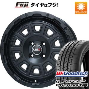 【新品国産4穴100車】 夏タイヤ ホイール４本セット 205/45R17 BFグッドリッチ(フジ専売) g-FORCE フェノム T/A レアマイスター LMG DS-10 17インチ｜fujicorporation