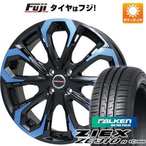 【新品国産4穴100車】 夏タイヤ ホイール4本セット 205/45R17 ファルケン ジークス ZE310R エコラン（限定） ビッグウエイ LEYSEEN プラバ5X 17インチ｜fujicorporation