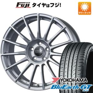 【新品国産4穴100車】 夏タイヤ ホイール4本セット 205/45R17 ヨコハマ ブルーアース GT AE51 OZ SツーリズモLM 17インチ｜fujicorporation