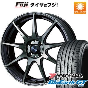 【新品国産4穴100車】 夏タイヤ ホイール4本セット 205/45R17 ヨコハマ ブルーアース GT AE51 ウェッズ ウェッズスポーツ SA-99R 17インチ｜fujicorporation