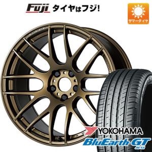 【新品国産4穴100車】 夏タイヤ ホイール4本セット 205/45R17 ヨコハマ ブルーアース GT AE51 ワーク エモーション M8R 17インチ｜fujicorporation