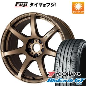 【新品国産4穴100車】 夏タイヤ ホイール4本セット 205/45R17 ヨコハマ ブルーアース GT AE51 ワーク エモーション T7R 17インチ｜fujicorporation