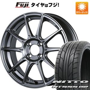 【パンク保証付】【新品国産4穴100車】 夏タイヤ ホイール4本セット 205/45R17 ニットー NT555 G2 SSR GTX01 17インチ｜fujicorporation