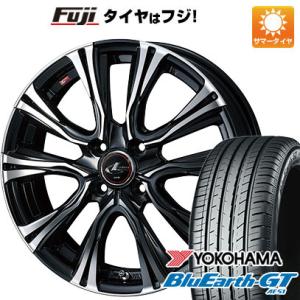 【新品国産4穴100車】 夏タイヤ ホイール4本セット 205/45R17 ヨコハマ ブルーアース GT AE51 ウェッズ レオニス VR 17インチ｜fujicorporation