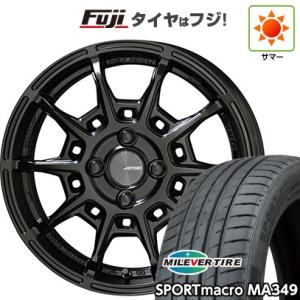 【新品国産4穴100車】 夏タイヤ ホイール４本セット 205/45R17 ミレバー スポーツマクロ MA349（限定） 共豊 ガレルナ レフィーノ 17インチ｜fujicorporation