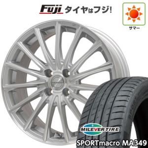 【新品国産4穴100車】 夏タイヤ ホイール４本セット 205/45R17 ミレバー スポーツマクロ MA349（限定） レアマイスター LM-S FS15   17インチ｜fujicorporation