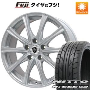 【パンク保証付】【新品国産5穴114.3車】 夏タイヤ ホイール4本セット 205/45R17 ニットー NT555 G2 ブランドル ER16 17インチ｜fujicorporation