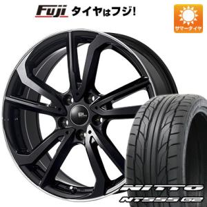 【パンク保証付】【新品国産5穴114.3車】 夏タイヤ ホイール4本セット 205/45R17 ニットー NT555 G2 ブランドルライン レツィオ 17インチ｜fujicorporation