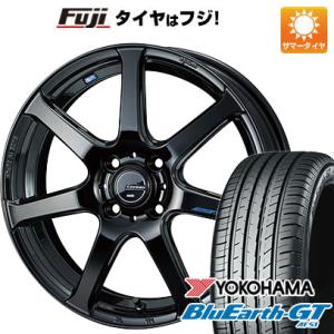 クーポン配布中 【新品国産5穴114.3車】 夏タイヤ ホイール4本セット 205/45R17 ヨコハマ ブルーアース GT AE51 ウェッズ レオニス NAVIA 07 17インチ｜fujicorporation