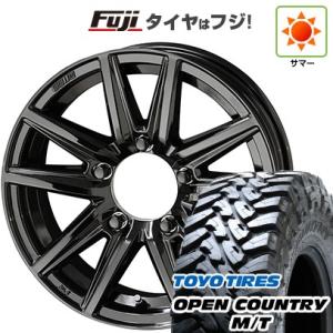 【新品】ジムニー 夏タイヤ ホイール4本セット 195/80R16 トーヨー オープンカントリー M/T 共豊 ザインSS　ブラックエディション 16インチ｜fujicorporation